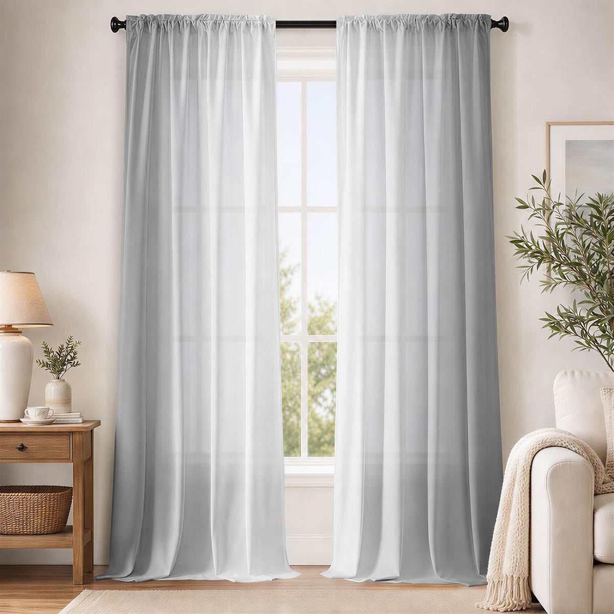 Burnt Orange Curtains 84 Inch Length for Living Room,2 Panels