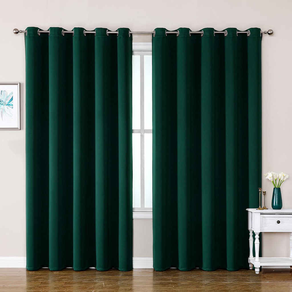 ChrisDowa Blackout Curtains for Bedroom and Living Room 63 Inches Long