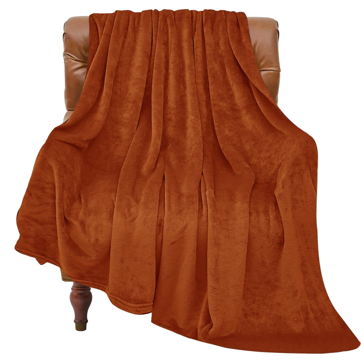 BEDELITE Fleece Blanket Soft Plush Throw for Couch Black 50"x60"