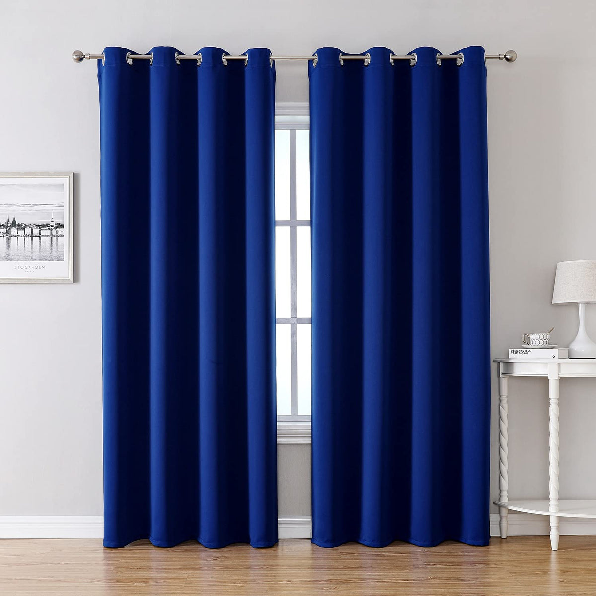 ChrisDowa Blackout Curtains for Bedroom and Living Room 63 Inches Long
