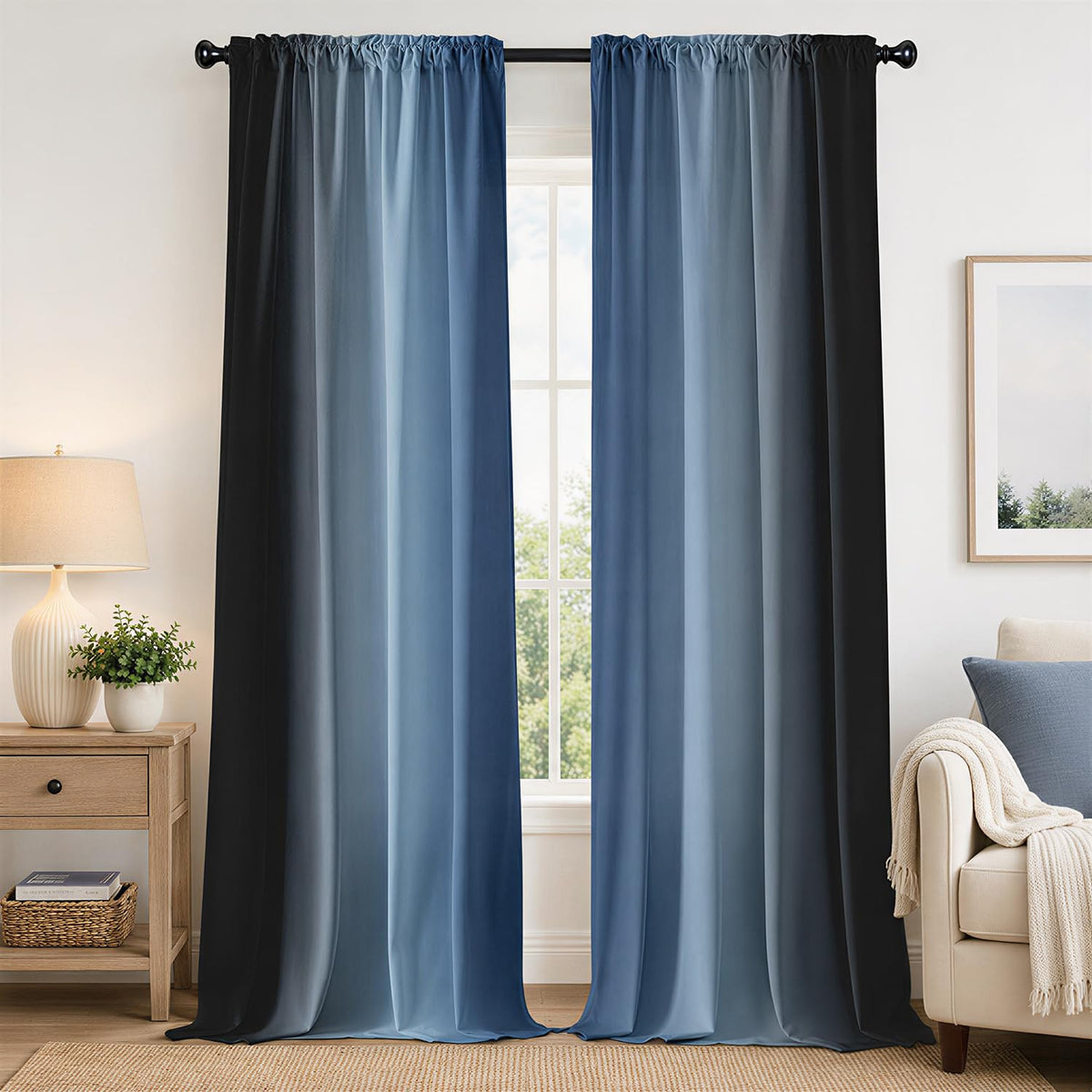 Burnt Orange Curtains 84 Inch Length for Living Room,2 Panels