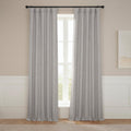 Faux Linen Curtains for Living Room (1 Panel) - 50W X 96L, Birch Taupe