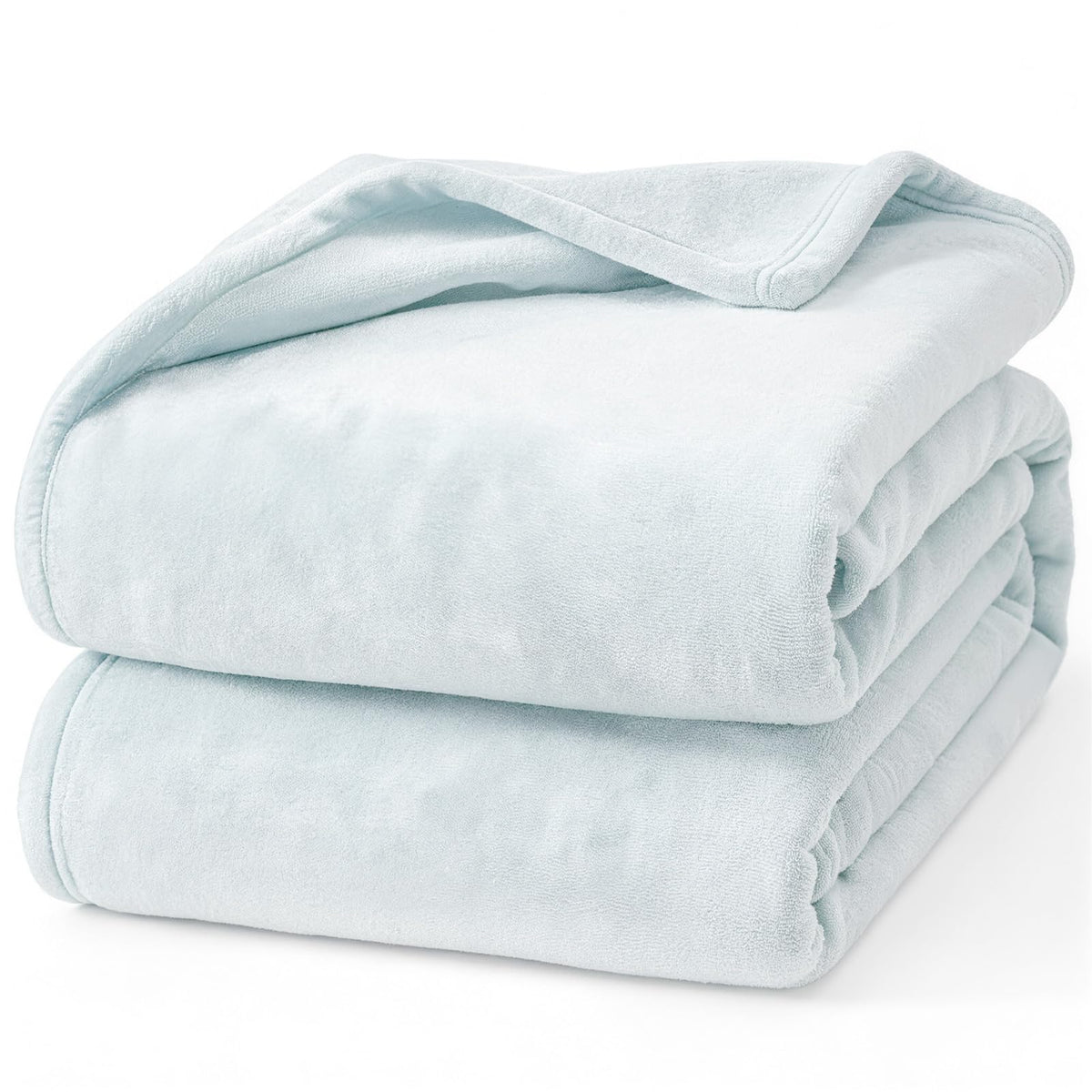 Hansleep Queen Grey Fleece Blanket, Soft Flannel Bed Blanket