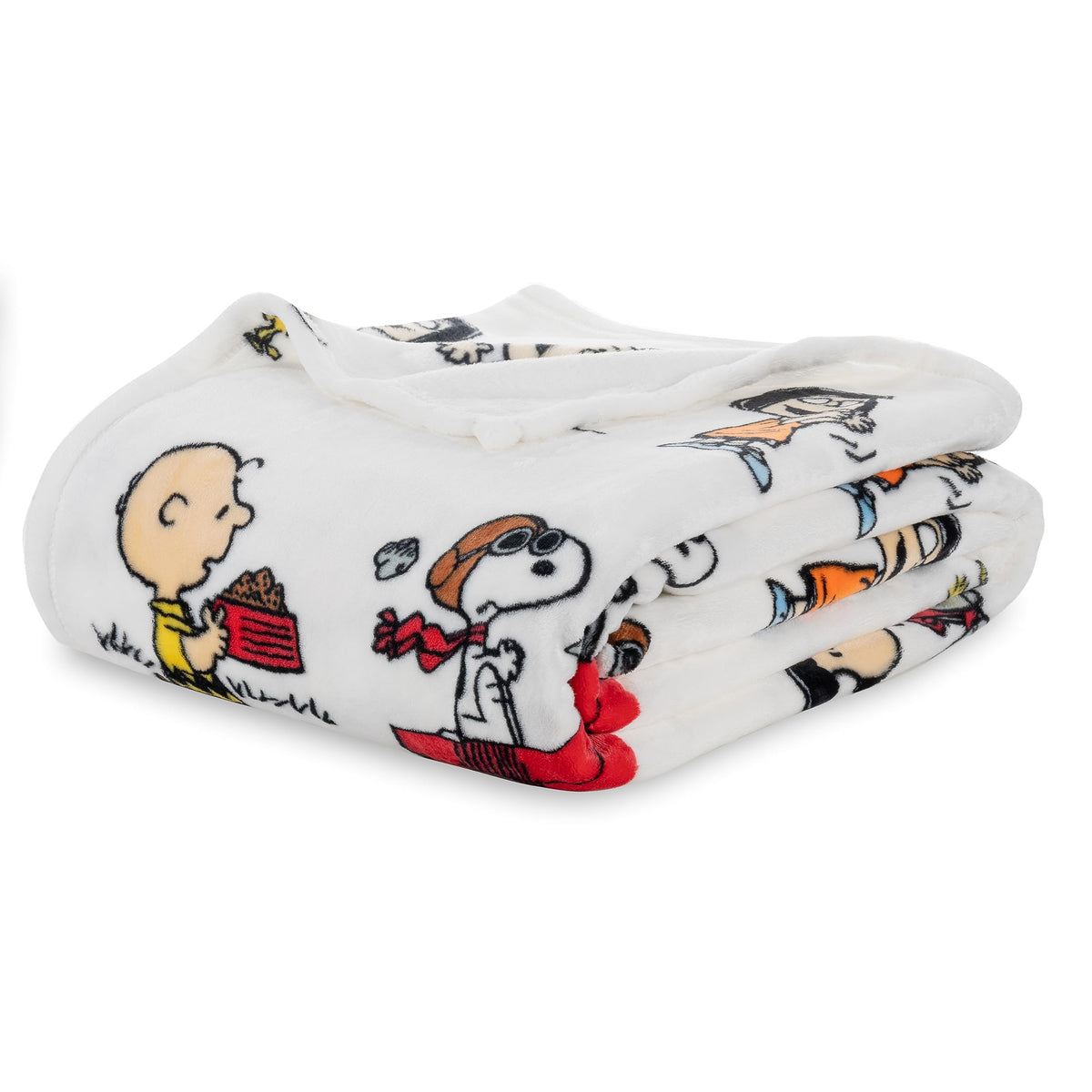 Berkshire Blanket Peanuts® VelvetLoft® Cute Character Snoopy Plush Throw Blanket,Peanuts Poses and Paws Grey,Throw 55 in x 70 in (Official Peanuts® Product)