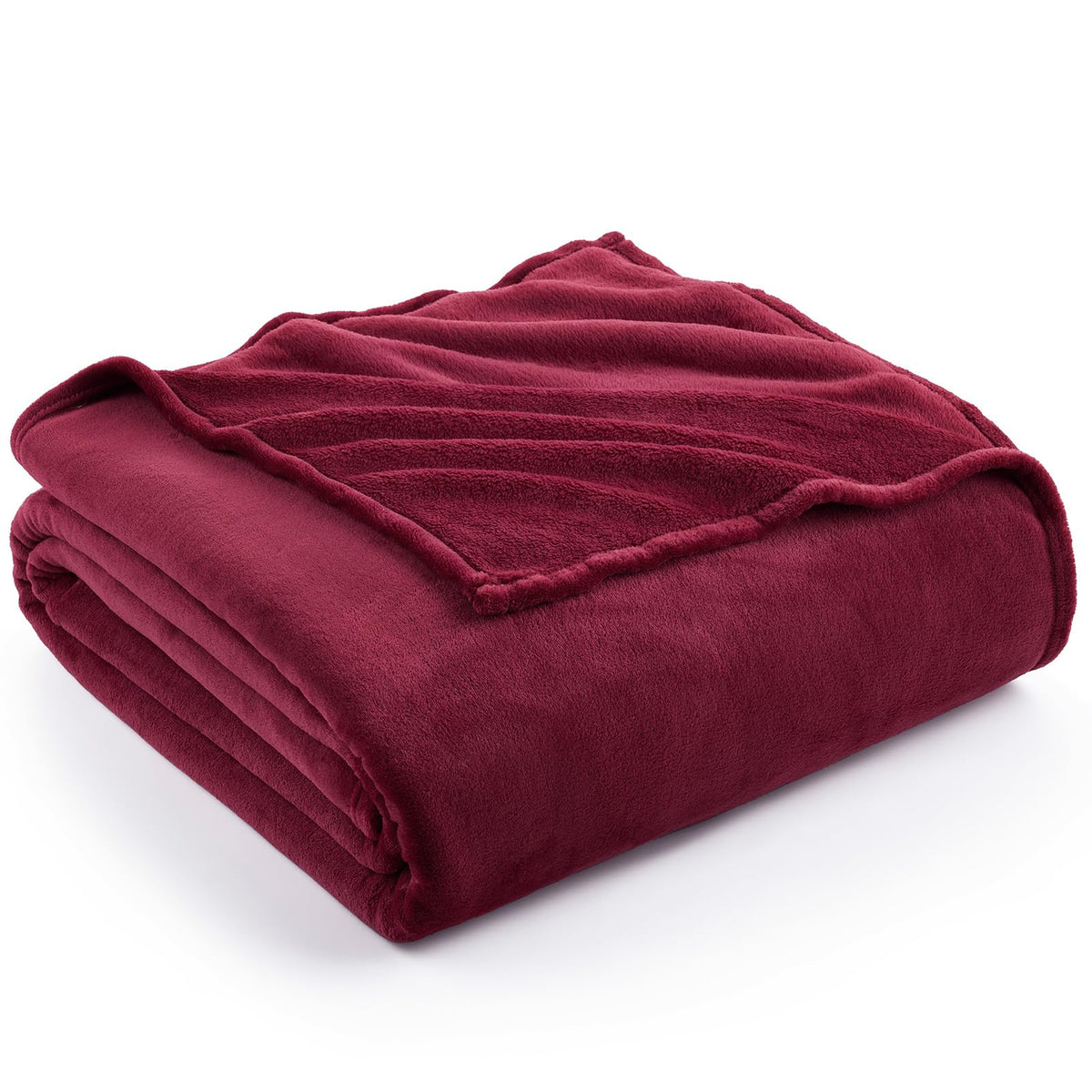 Hansleep Queen Grey Fleece Blanket, Soft Flannel Bed Blanket