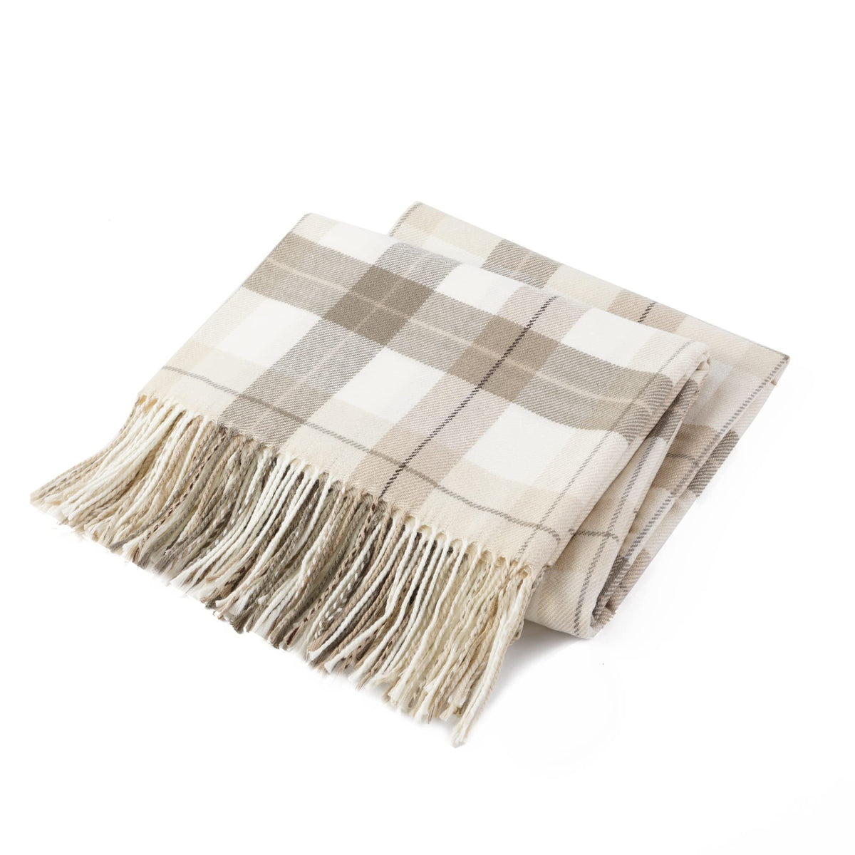 Orange Plaid Throw Blanket for Couch, Fall Throw Blanket 50"x60" Fall Decor