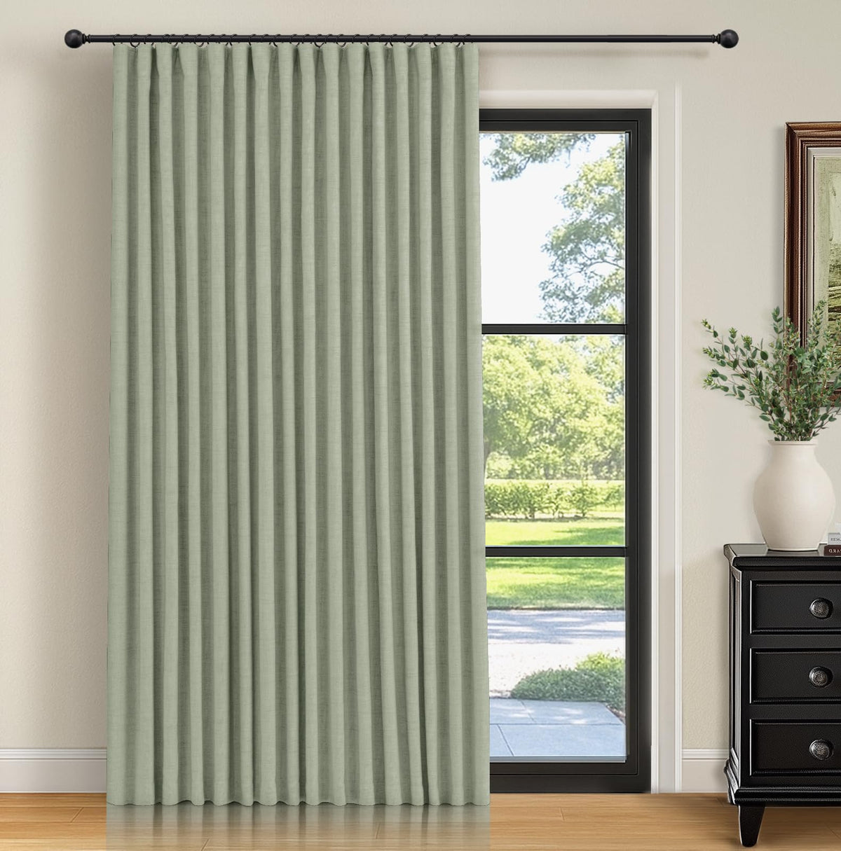 INOVADAY 100% Blackout Curtains for Bedroom Black Out Curtains 84 Inch Long