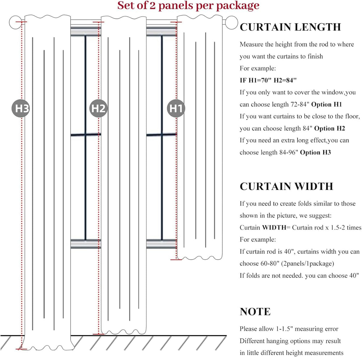 100% Blackout Curtains 84 Inch Length 2 Panels Set Farmhouse Style for Bedroom Windows/Living Room Thermal Insulated Neutral Boho Drapes Linen Blend Natural Ivory 7ft Long Hook Belt Pleated/Back Tab