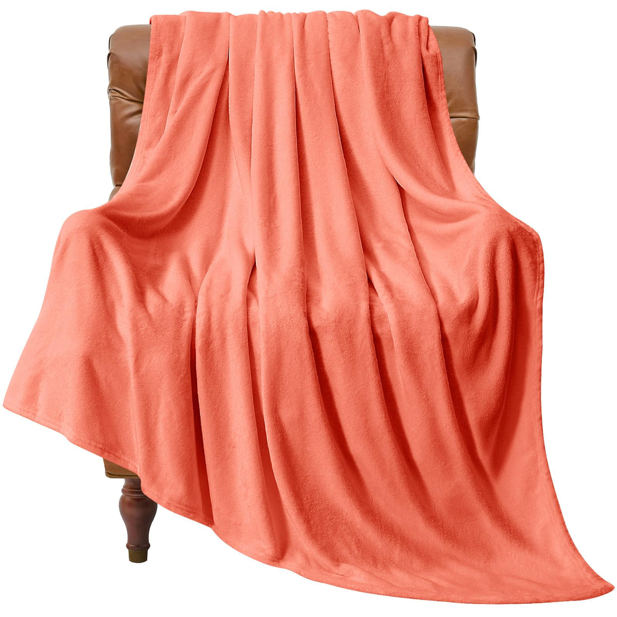 BEDELITE Fleece Blanket Soft Plush Throw for Couch Black 50"x60"