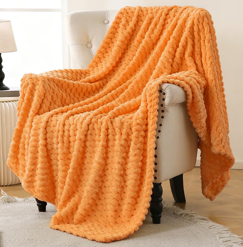 Bnuitland Light Yellow Flannel Throw Blanket (50X40 inches), 300 GSM Fleece Cozy Warm Soft Lightweight Bed Sofa Blanket for Babys and Pets, Suitable for All Seasons