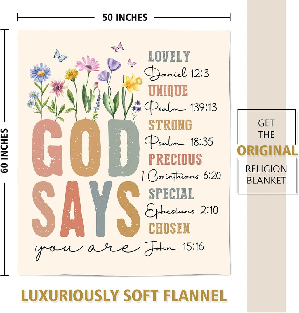 SteadStyle Gifts for Women, Birthday Inspirational Christian Blanket