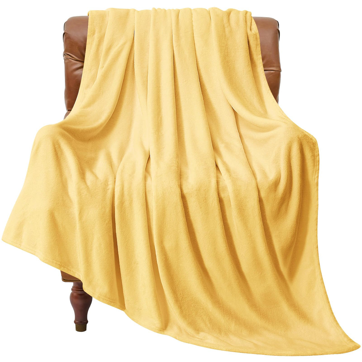 BEDELITE Fleece Blanket Soft Plush Throw for Couch Black 50"x60"