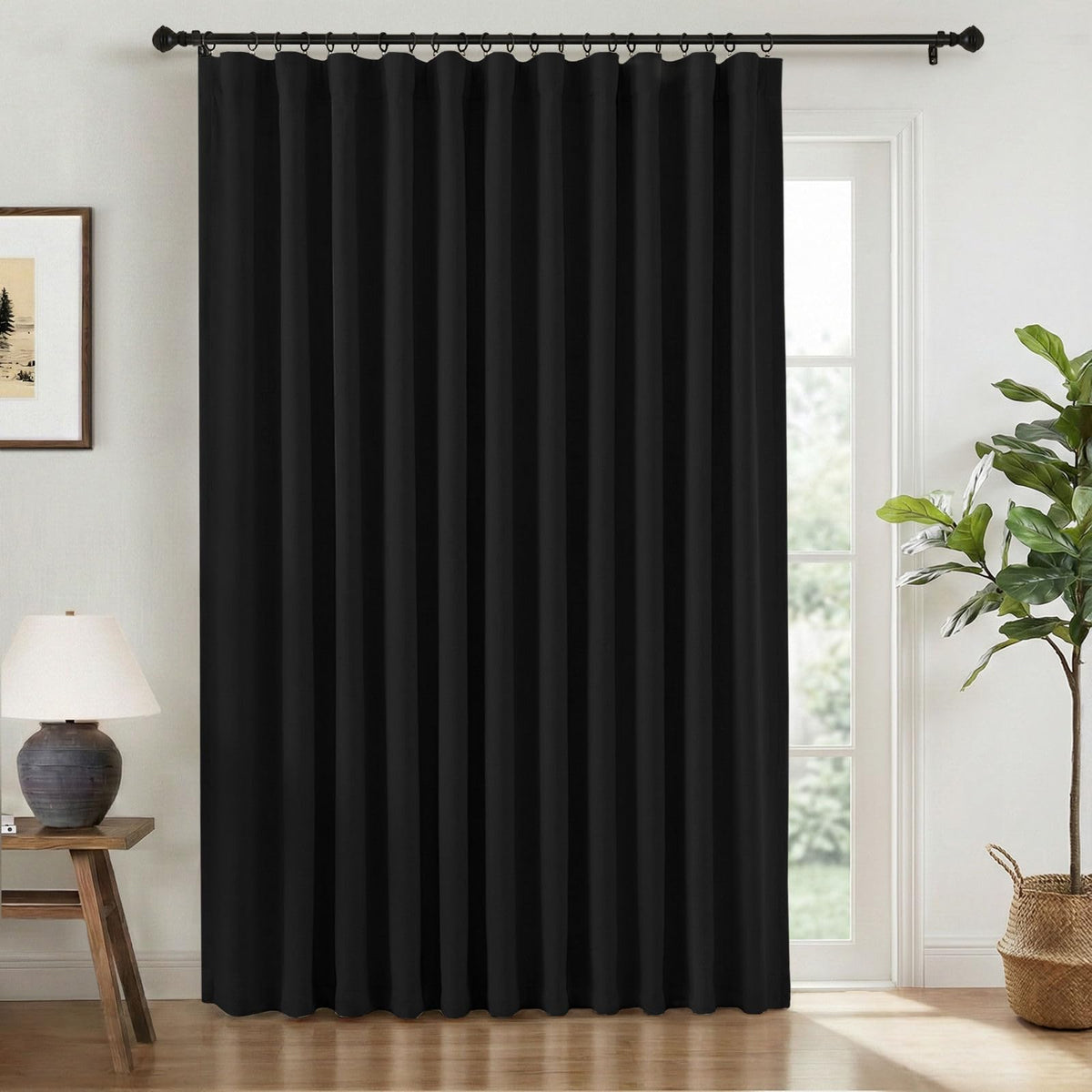 INOVADAY 100% Blackout Curtains for Bedroom Black Out Curtains 84 Inch Long