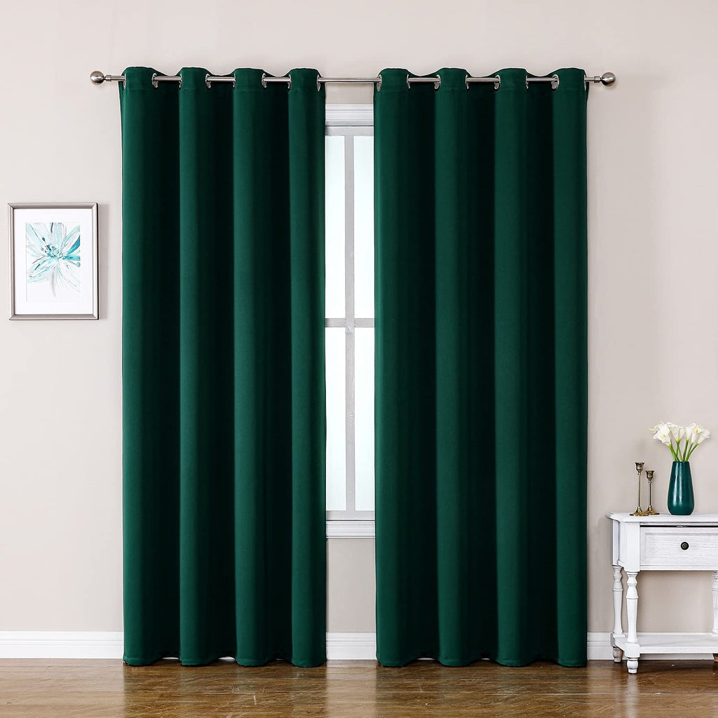 ChrisDowa Blackout Curtains for Bedroom and Living Room 63 Inches Long
