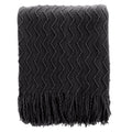 BATTILO HOME Burnt Orange Throw Blanket for Couch, Decorative Fall Throw Blanket with Tassels Halloween Throw Fall Decor, 50"x60"
