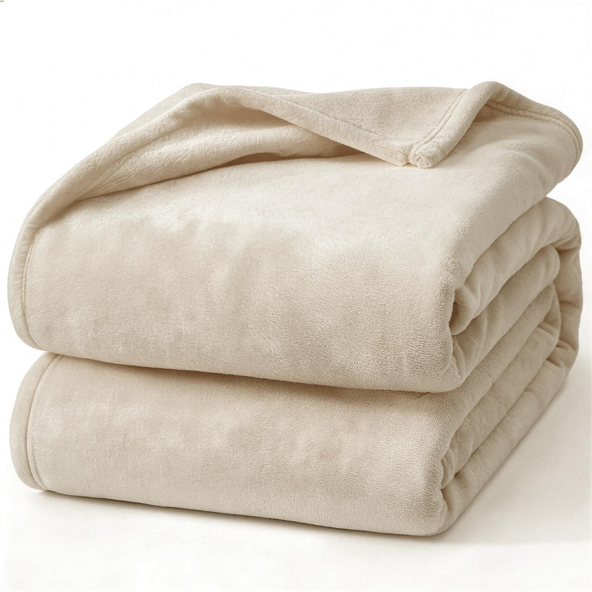 Hansleep Queen Grey Fleece Blanket, Soft Flannel Bed Blanket