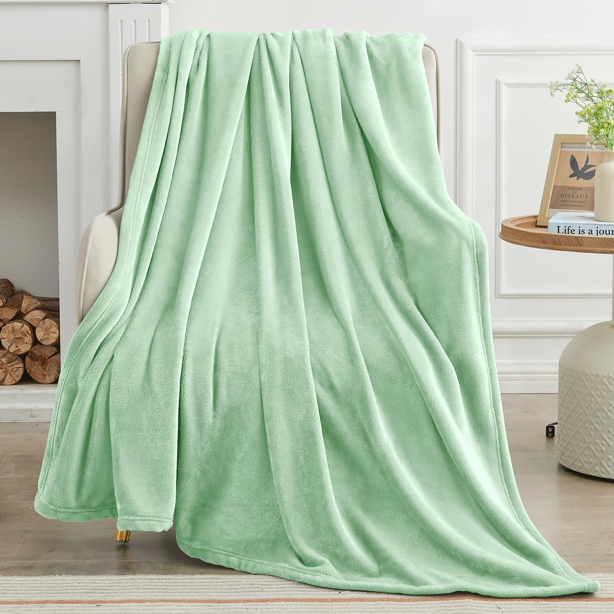 KMUSET Fleece Blanket Throw Size Grey Lightweight Super Soft Cozy Luxury Bed Blanket Microfiber Factory Shop