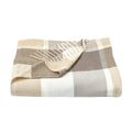 Lavish Home Oversized Throw Blanket for Couch, Spice Orange Plaid,60” x 70”