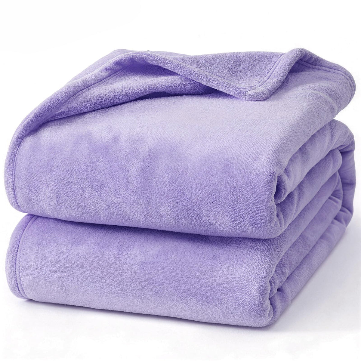 Hansleep Queen Grey Fleece Blanket, Soft Flannel Bed Blanket