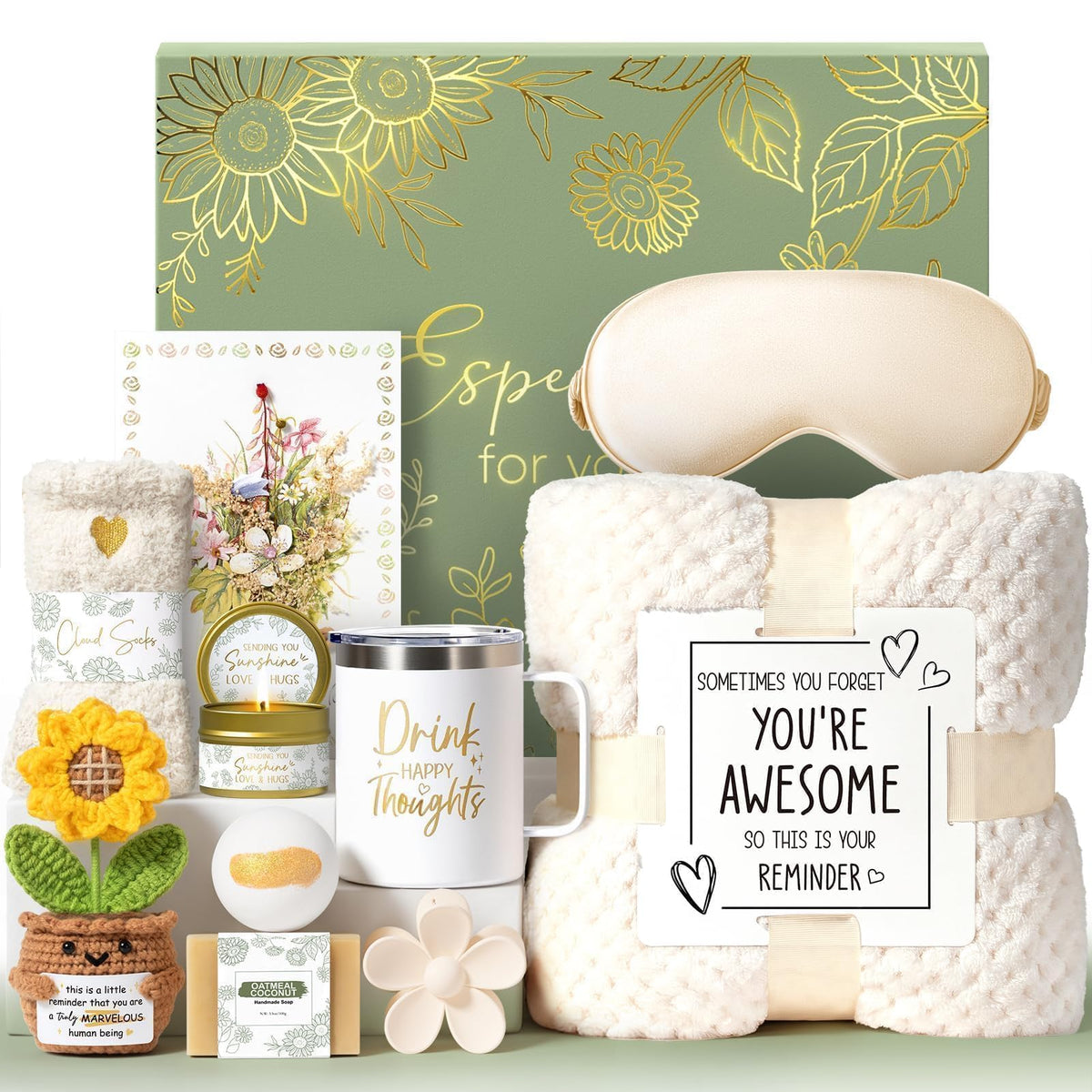 Birthday Gifts for Women Get Well Soon Spa Gift Baskets Self Care Package