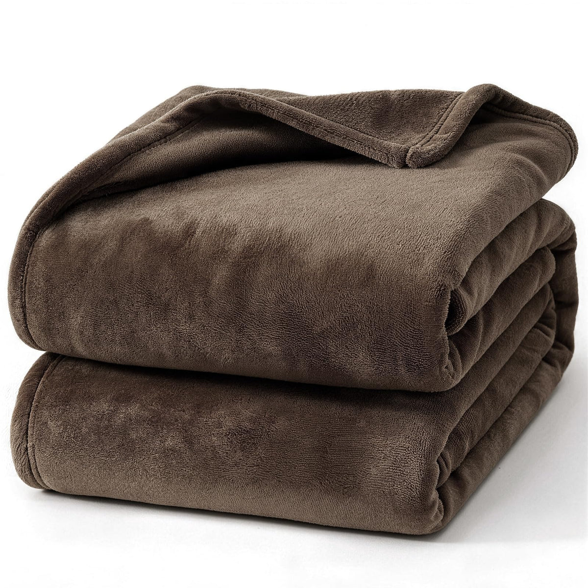 Hansleep Queen Grey Fleece Blanket, Soft Flannel Bed Blanket