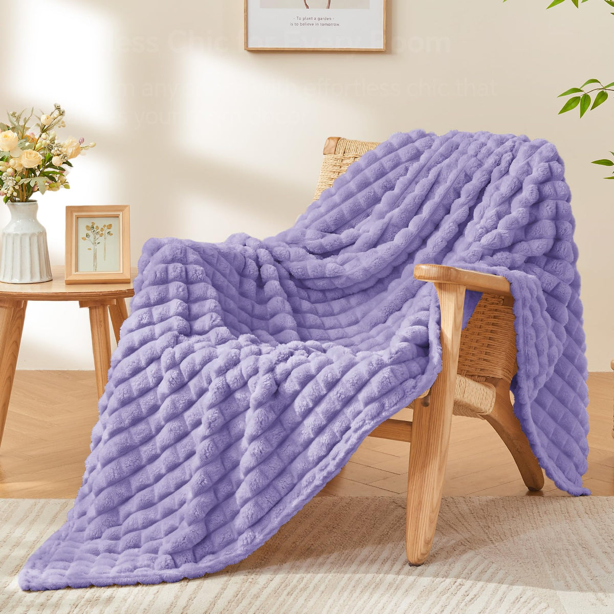 BEDELITE Buffalo Plaid Flannel Fleece Throw Blanket for Couch