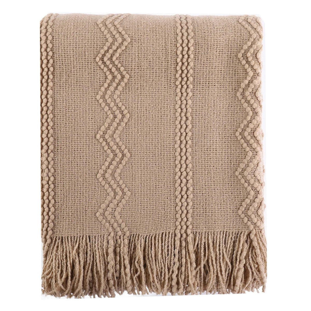 BATTILO HOME Rust Throw Blanket for Couch, 50"x60"