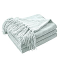 CozeCube Chenille Throw Blanket, Rust Orange Fringe Blanket, 50"X60"