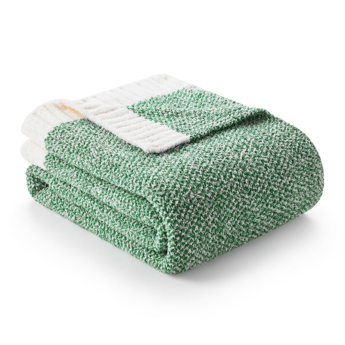 Snuggle Sac Buttery Ivory Throw Blanket for Couch, Reversible Super Soft Knitted Blankets, Warm Cozy Knit Fuzzy Plush Lightweight Throws Dupes for Sofa, Bed, Picnic, Ivory, 50 x 60 inches