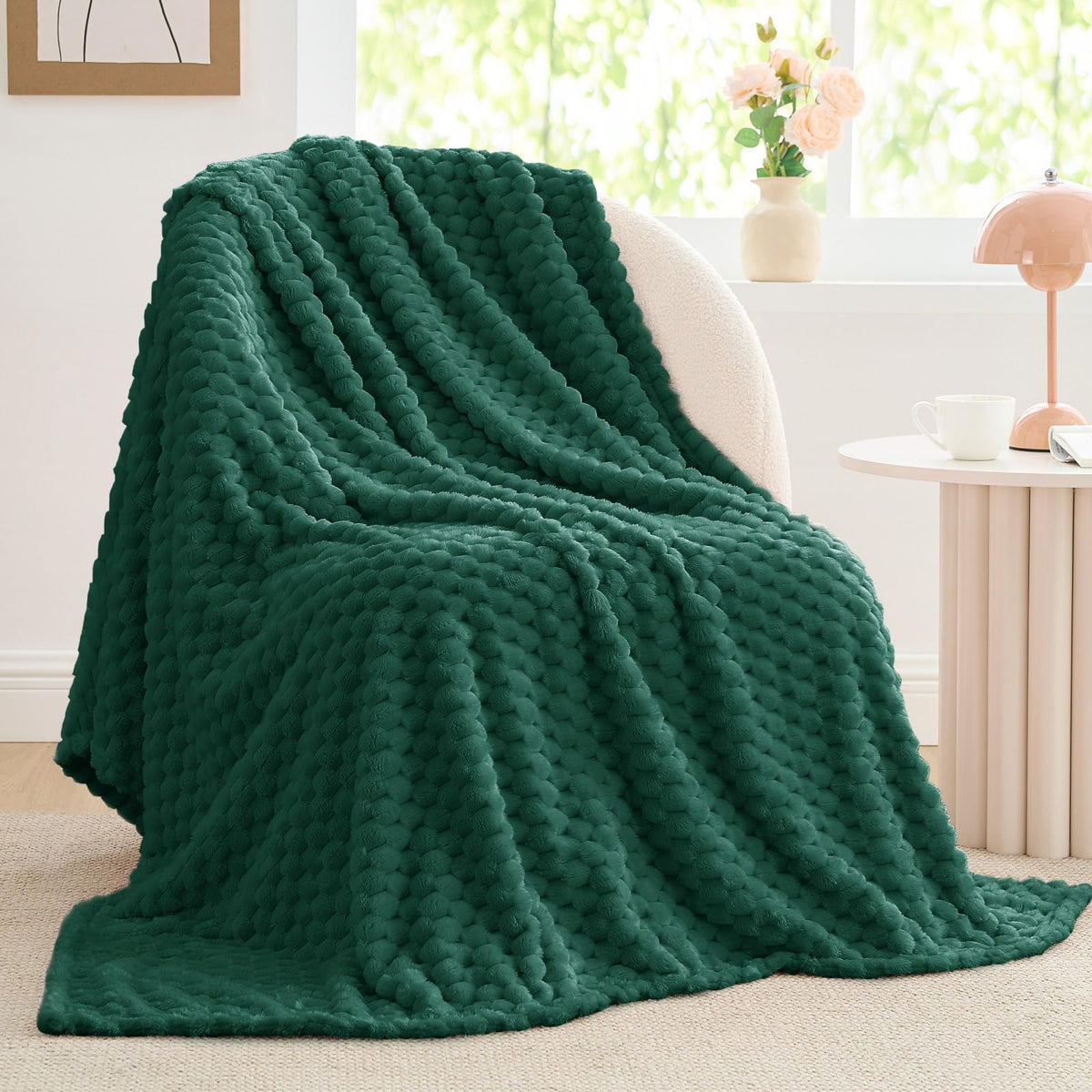 BEDELITE Pink Throw Blanket for Couch, Soft Cozy Gifts for Women, 50 * 60