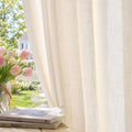 jinchan Burlap Look Curtains Blackout Curtains for Bedroom Lined Linen Textured Look Drapes for Living Room 84 Inches Long French Country Farmhouse Window 2 Panels Tan Drapes
