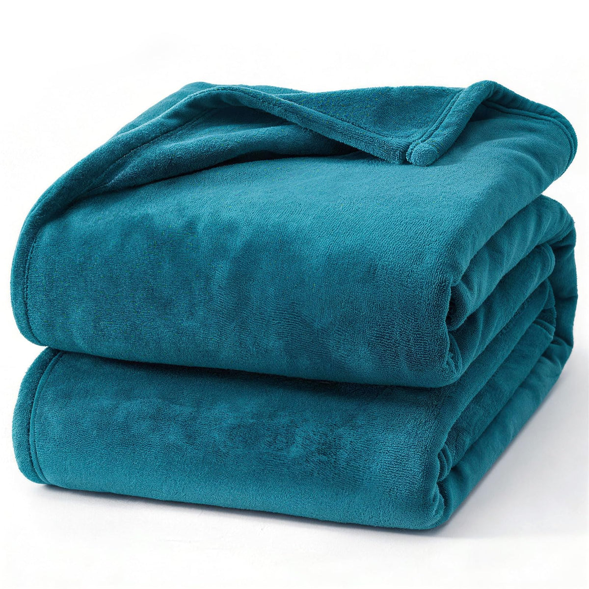 Hansleep Queen Grey Fleece Blanket, Soft Flannel Bed Blanket