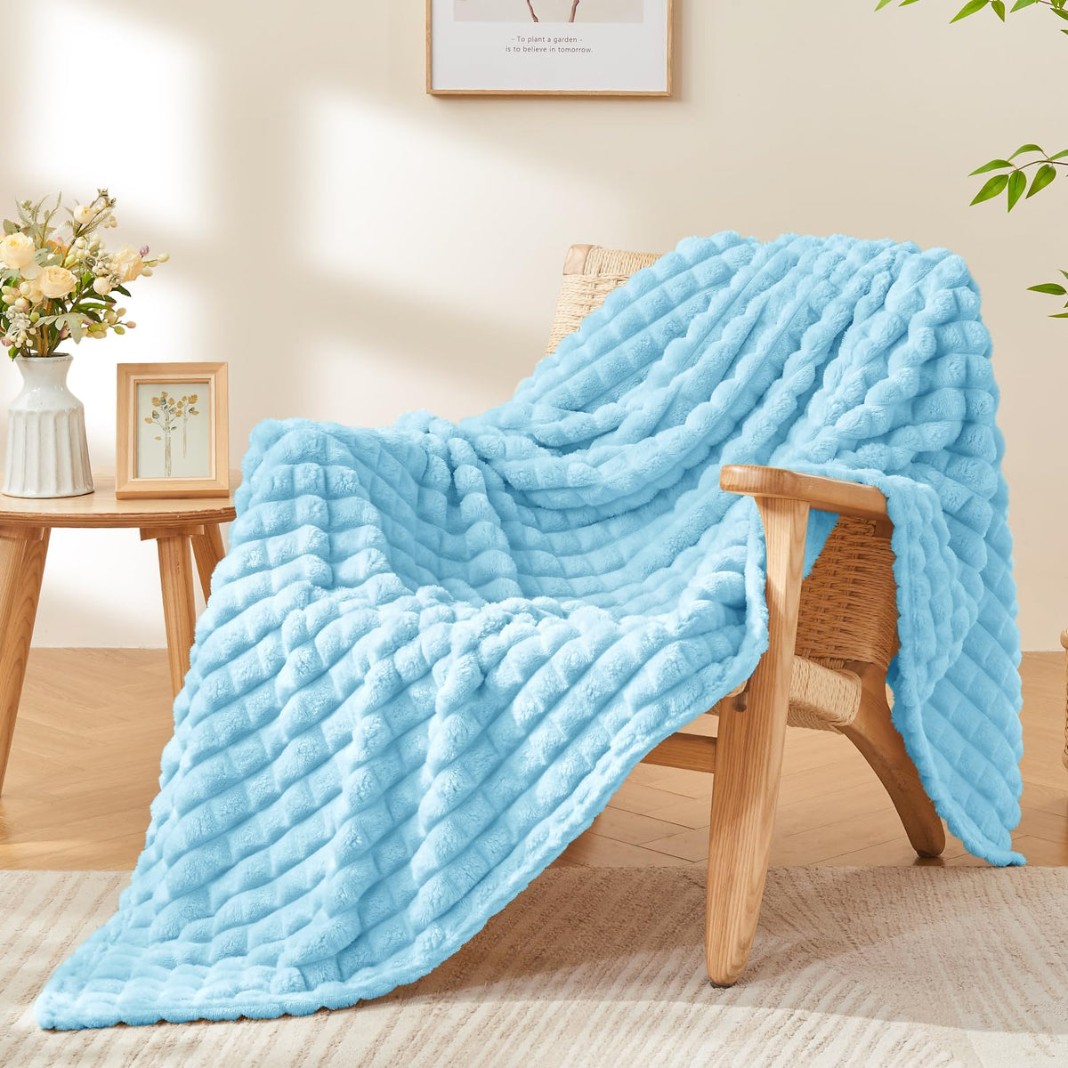 BEDELITE Buffalo Plaid Flannel Fleece Throw Blanket for Couch