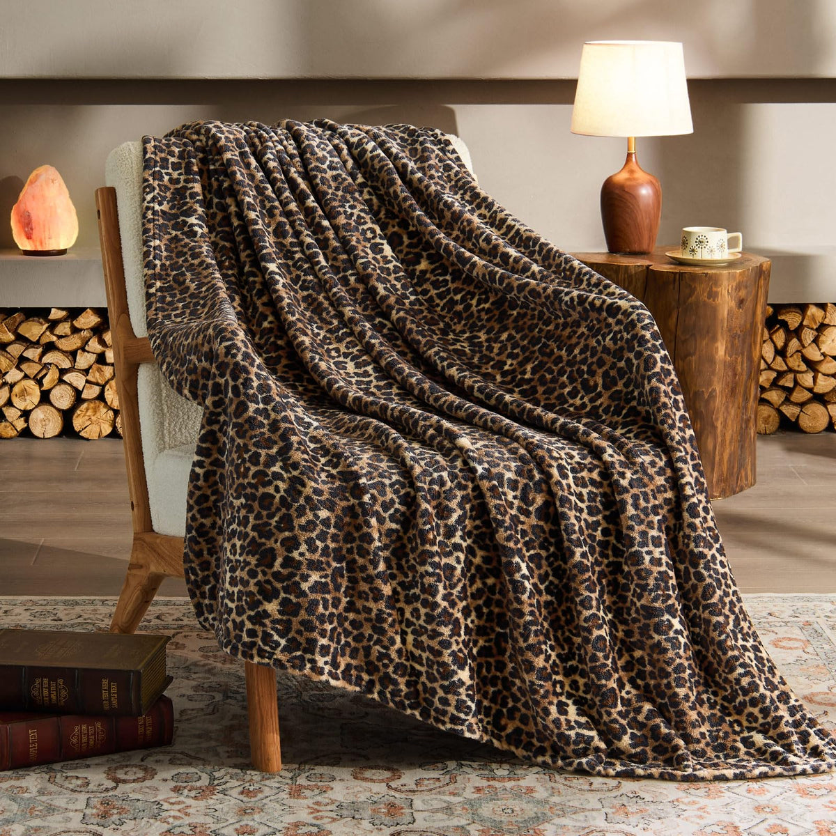 BEDELITE Fleece Blanket Soft Plush Throw for Couch Black 50"x60"