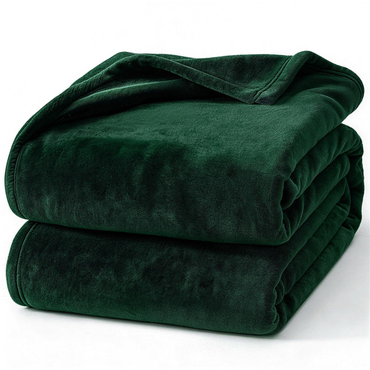 Hansleep Queen Grey Fleece Blanket, Soft Flannel Bed Blanket