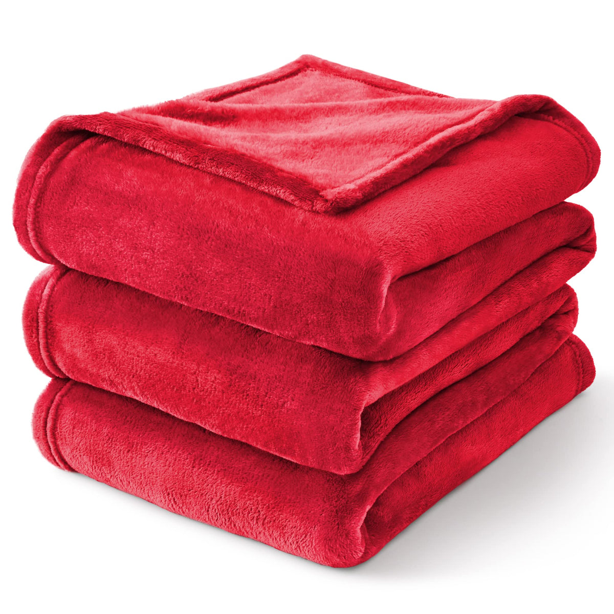 BEDELITE Fleece Blanket Soft Plush Throw for Couch Black 50"x60"