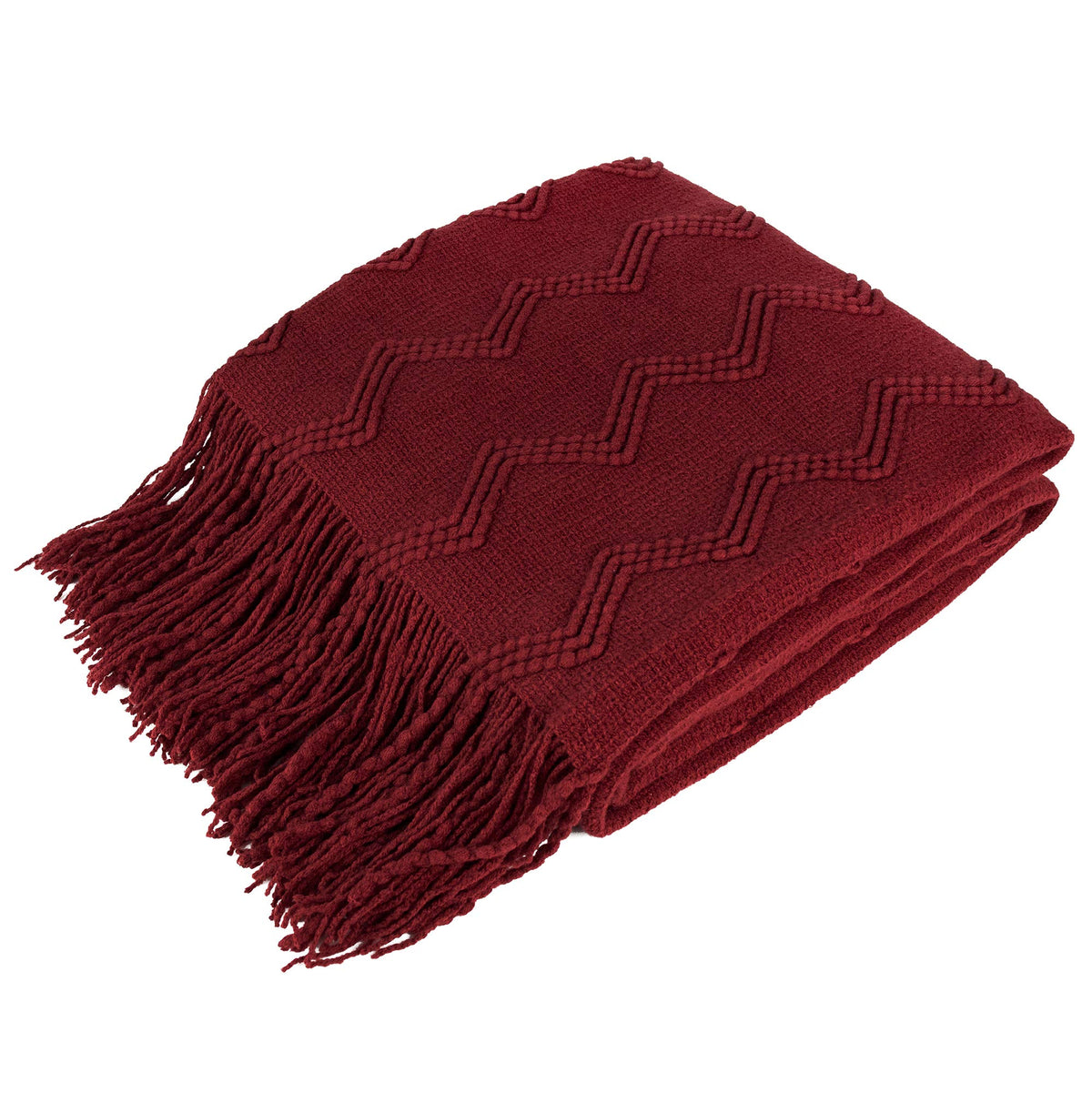 PAVILIA Tan Taupe Knit Throw Blanket, Soft Knitted Farmhouse, 50x60