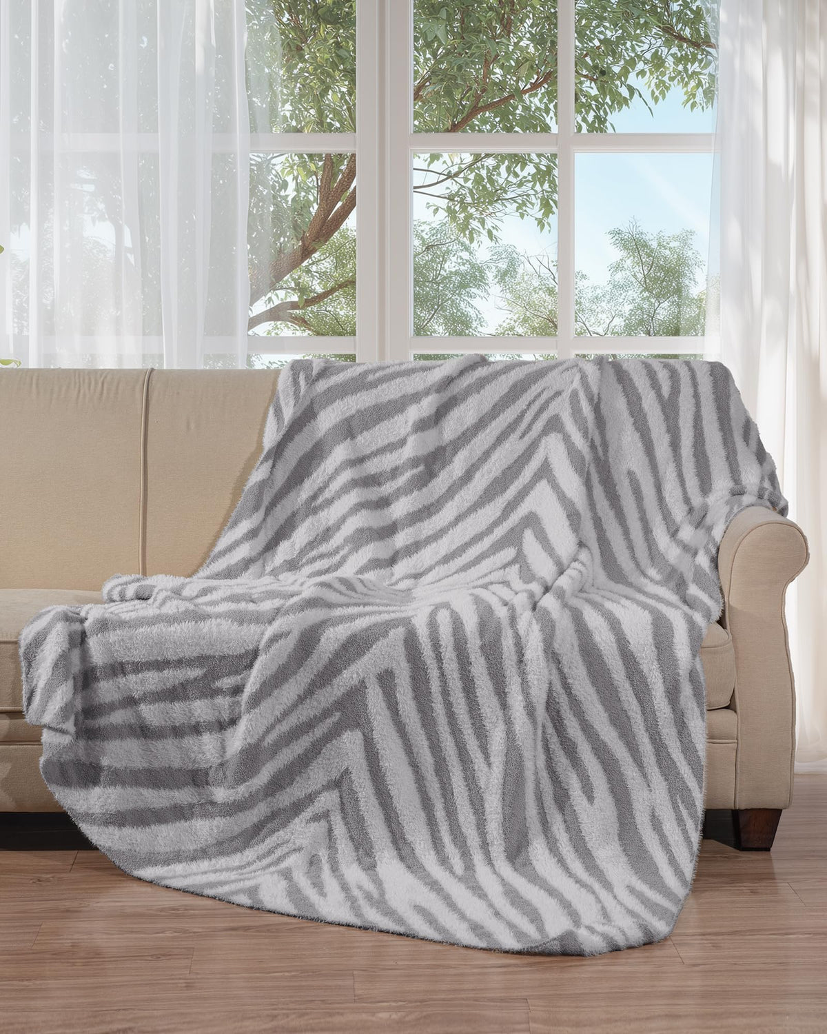 Waffle Knit Throw Blanket for Couch, Soft Cozy Chunky Knit Thick Knitted Blanket for Sofa, Bed, Gift for Women Girls Home Decor (Sage, Throw 50"x60")