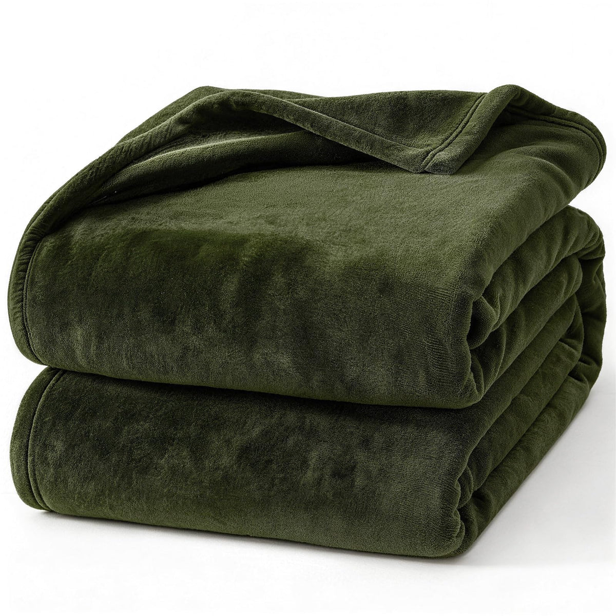 Hansleep Queen Grey Fleece Blanket, Soft Flannel Bed Blanket