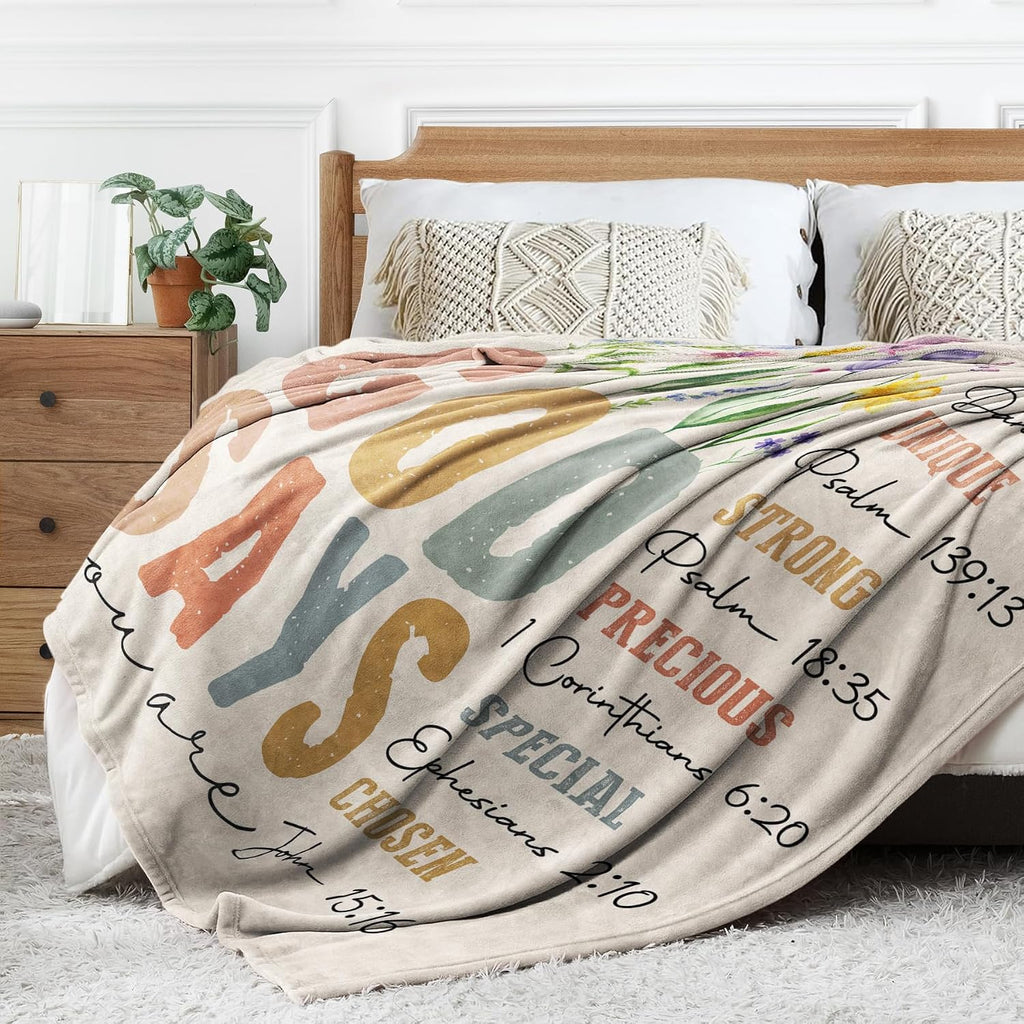 SteadStyle Gifts for Women, Birthday Inspirational Christian Blanket