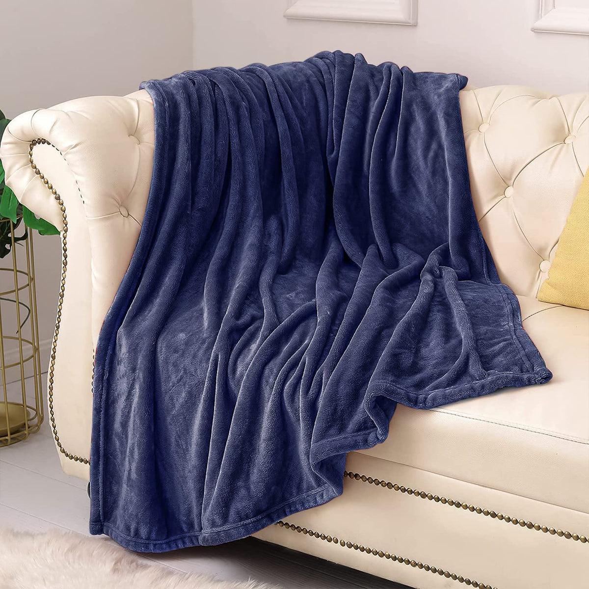 KMUSET Fleece Blanket Throw Size Grey Lightweight Super Soft Cozy Luxury Bed Blanket Microfiber Factory Shop