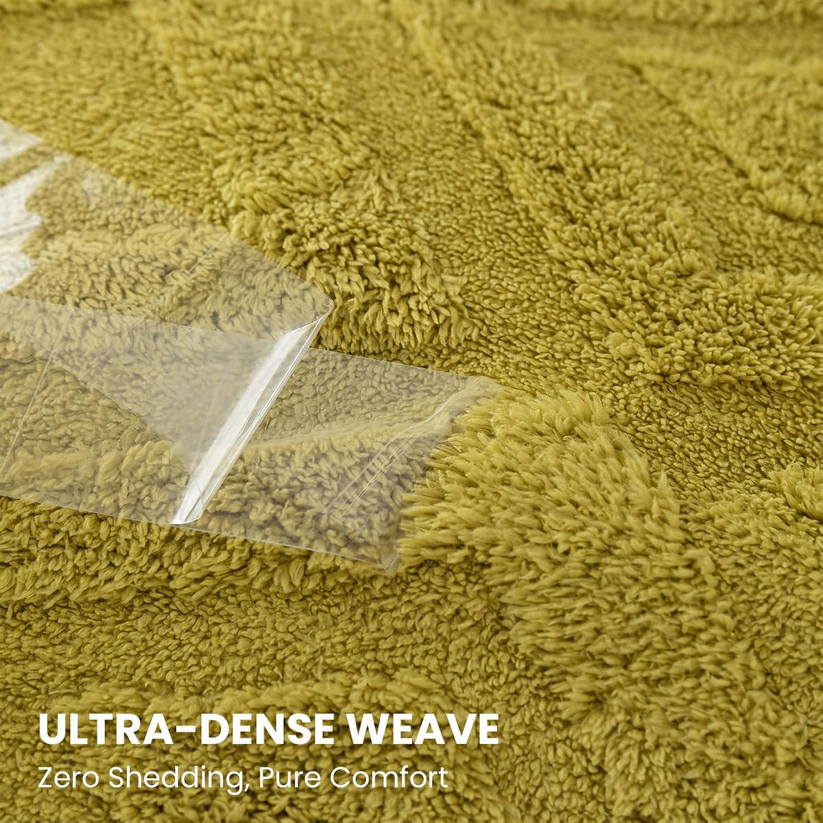 Sherpa Throw Blanket for Couch, and Bed, Queen 90"x90", Mustard