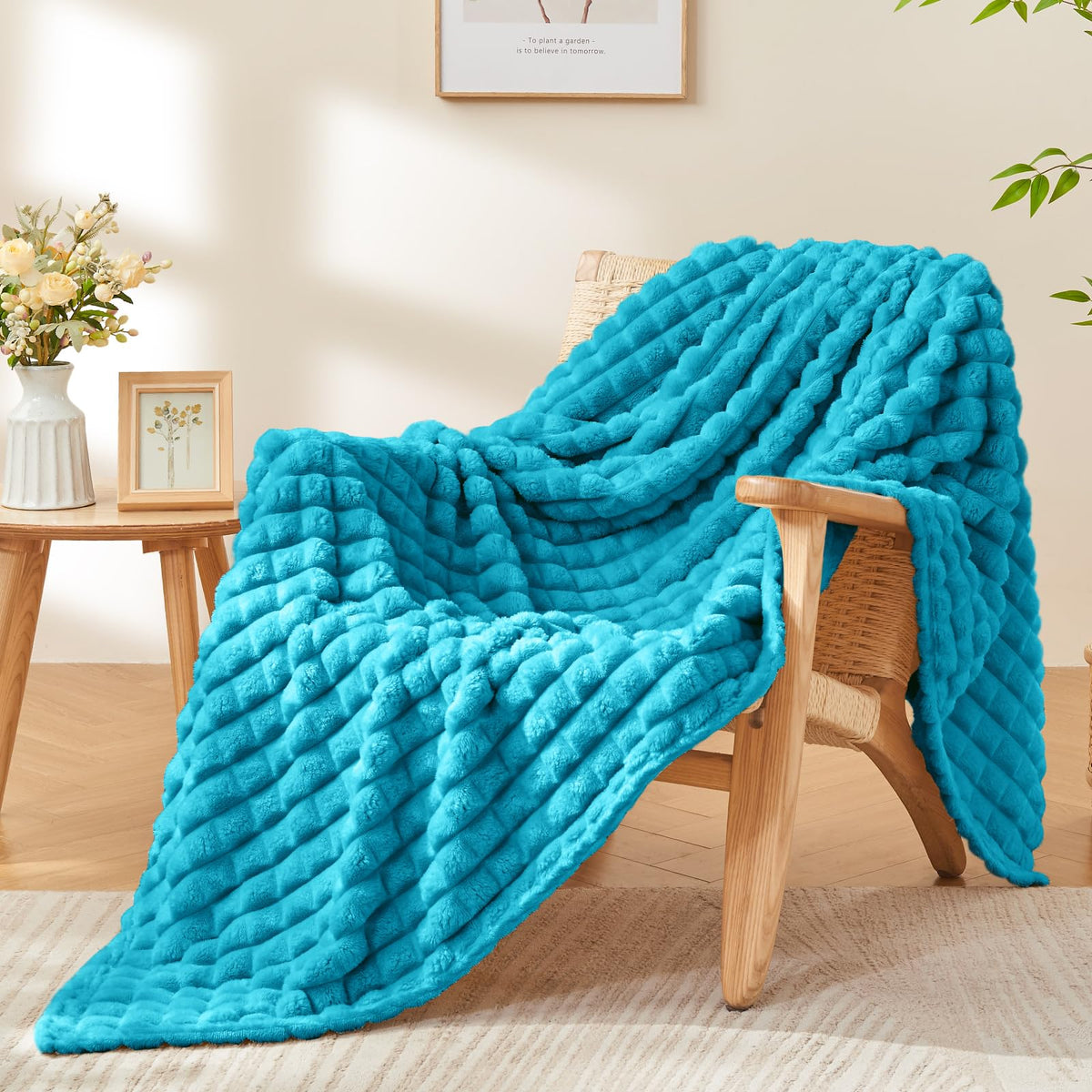 BEDELITE Buffalo Plaid Flannel Fleece Throw Blanket for Couch