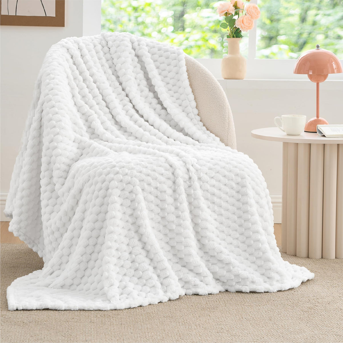 BEDELITE Pink Throw Blanket for Couch, Soft Cozy Gifts for Women, 50 * 60