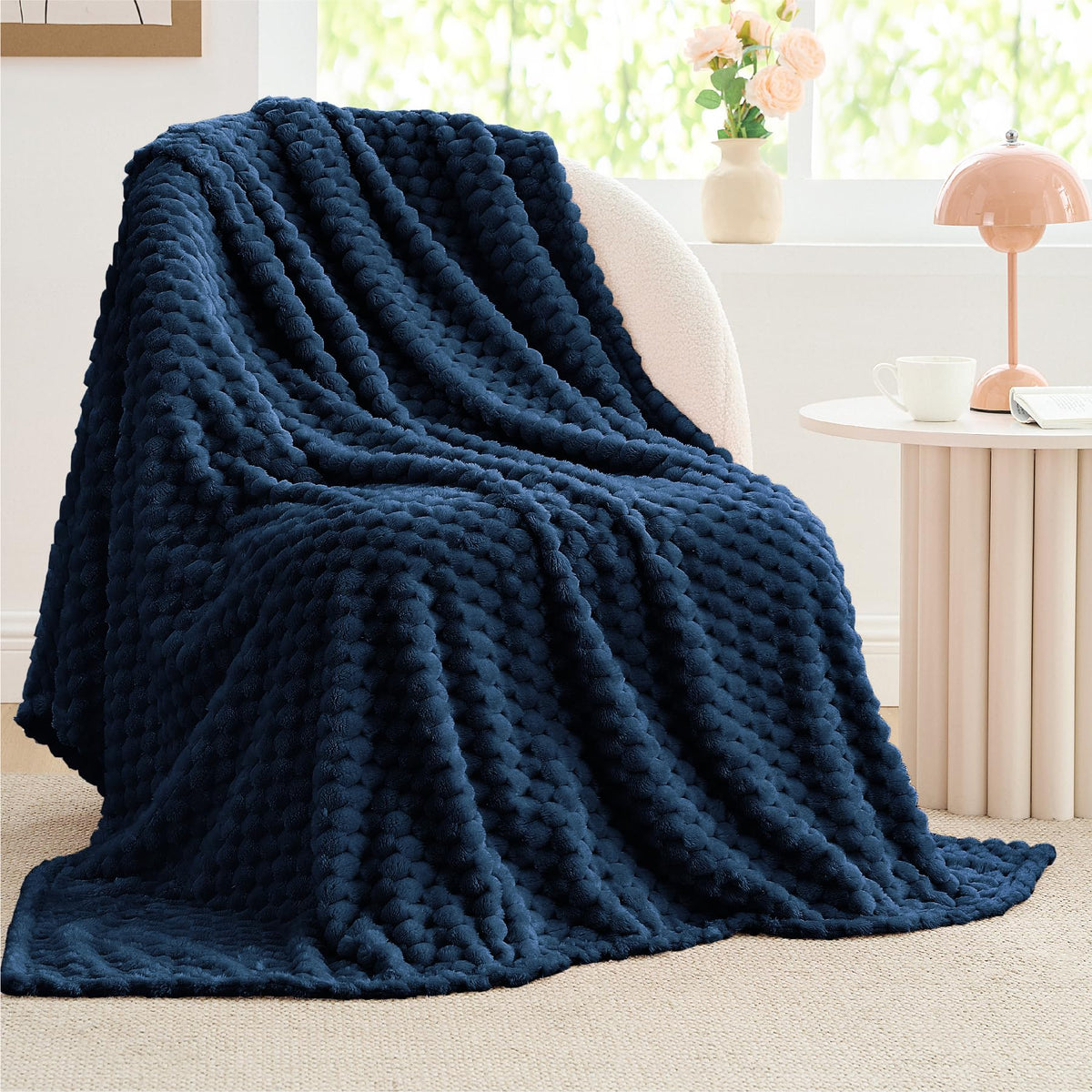 BEDELITE Pink Throw Blanket for Couch, Soft Cozy Gifts for Women, 50 * 60