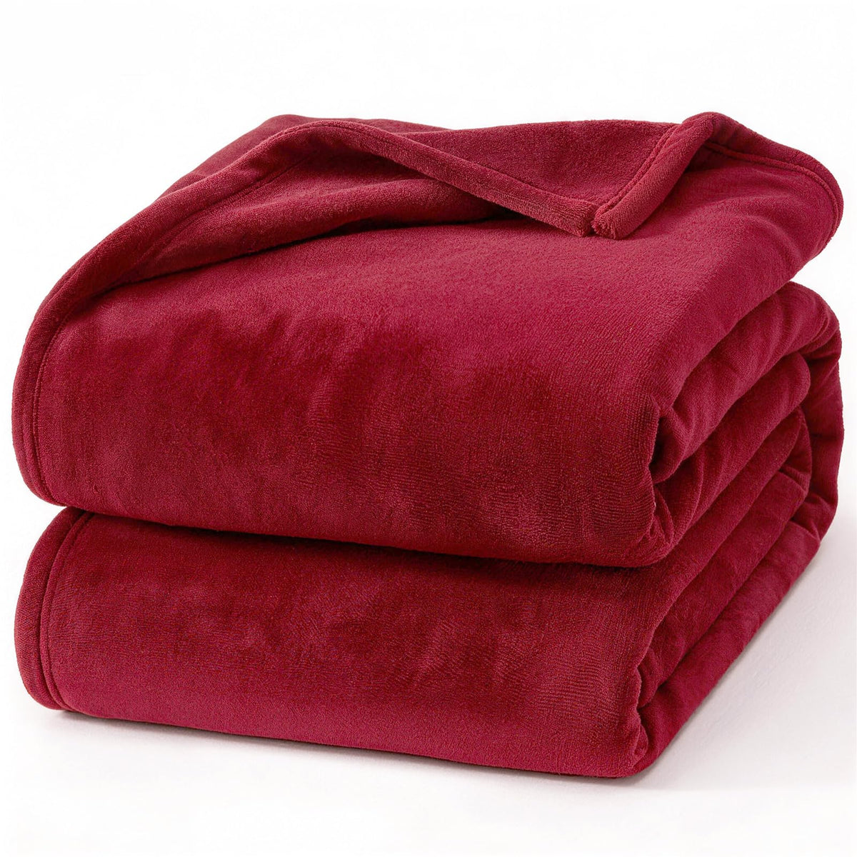 Hansleep Queen Grey Fleece Blanket, Soft Flannel Bed Blanket
