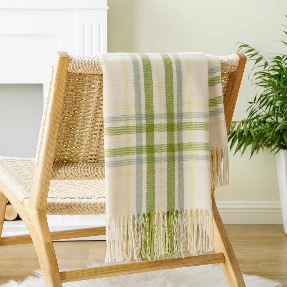 Orange Plaid Throw Blanket for Couch, Fall Throw Blanket 50"x60" Fall Decor
