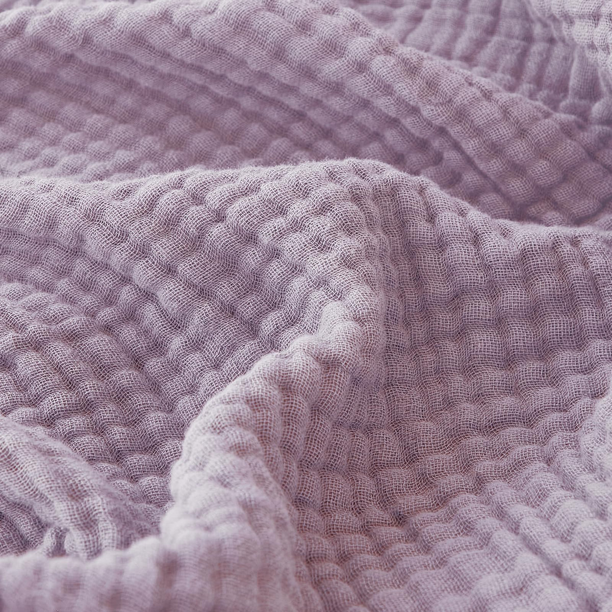EMME Muslin Cotton Blanket Adults Heather Navy Throw XL 50"x70"