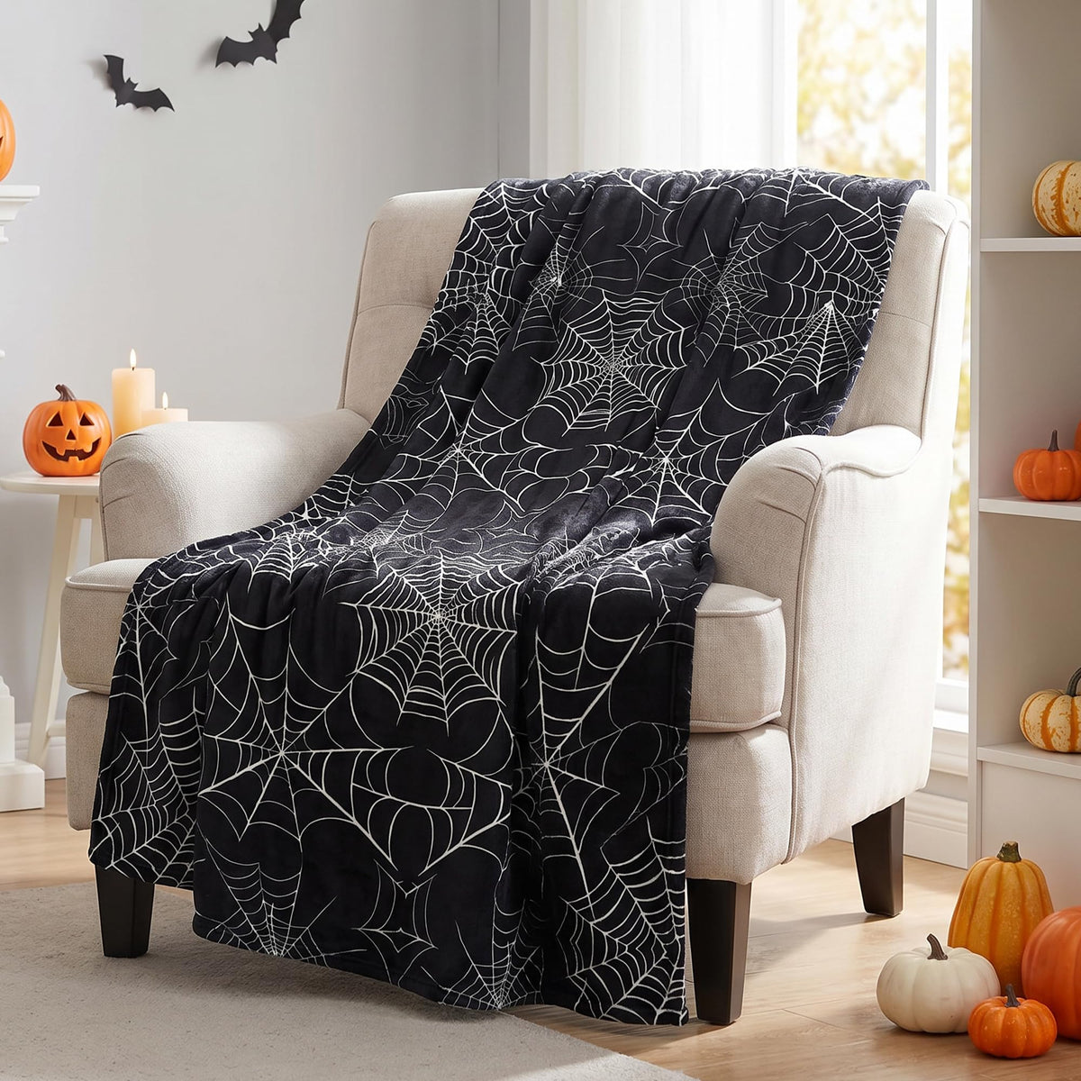 Autumn Harvest Flannel Throw Blanket, W50 x L70in