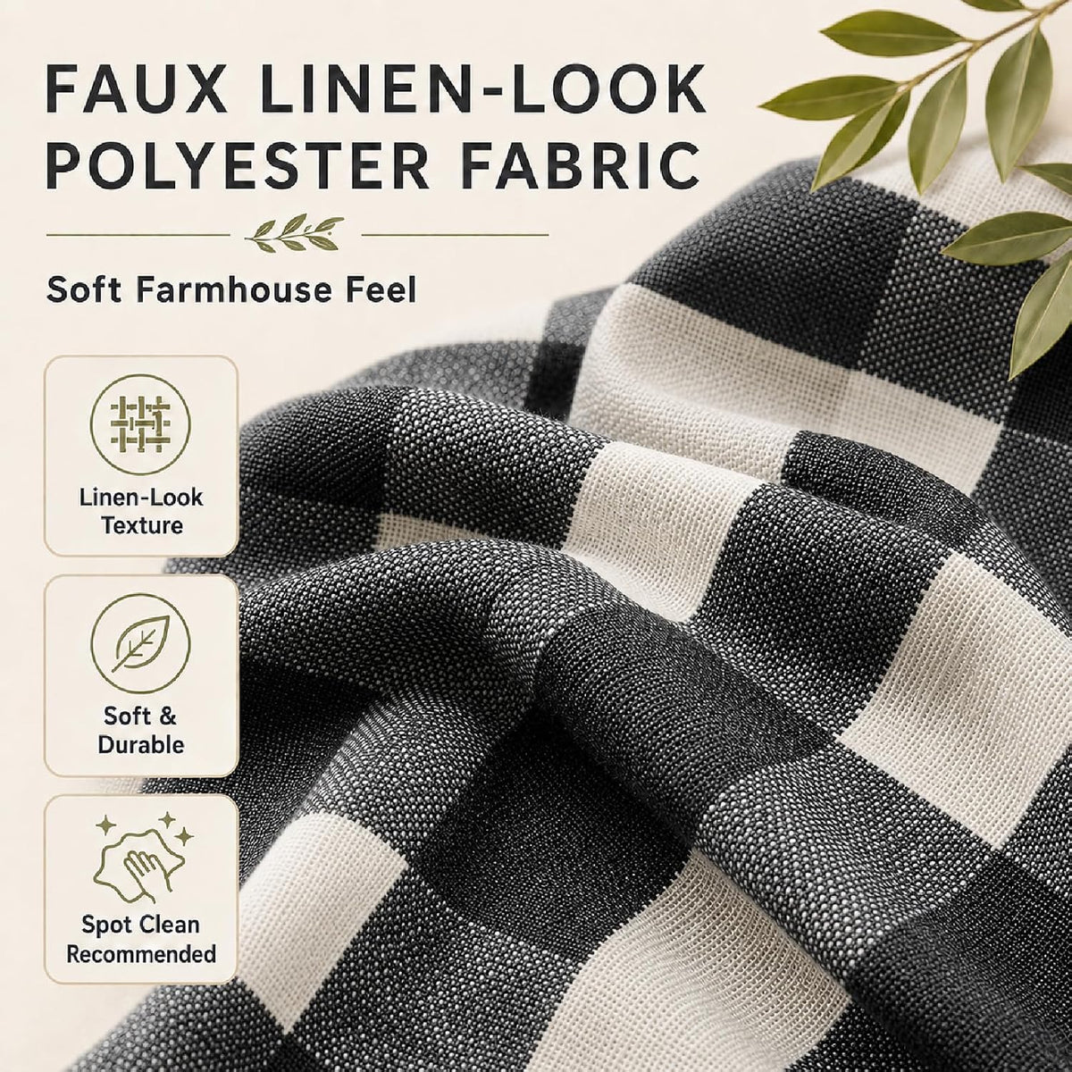 Blackout Curtains for Bedroom, Buffalo Plaid Curtains for Living Room